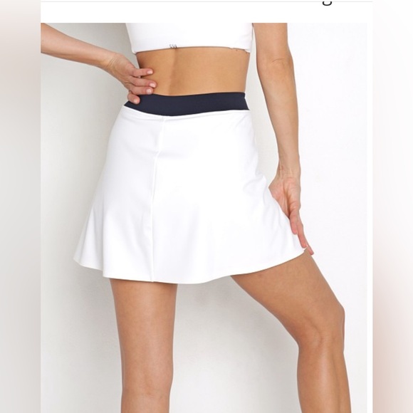 Splits59 Blake Regular Rise Techflex Skort Off White Indigo - Picture 4 of 9